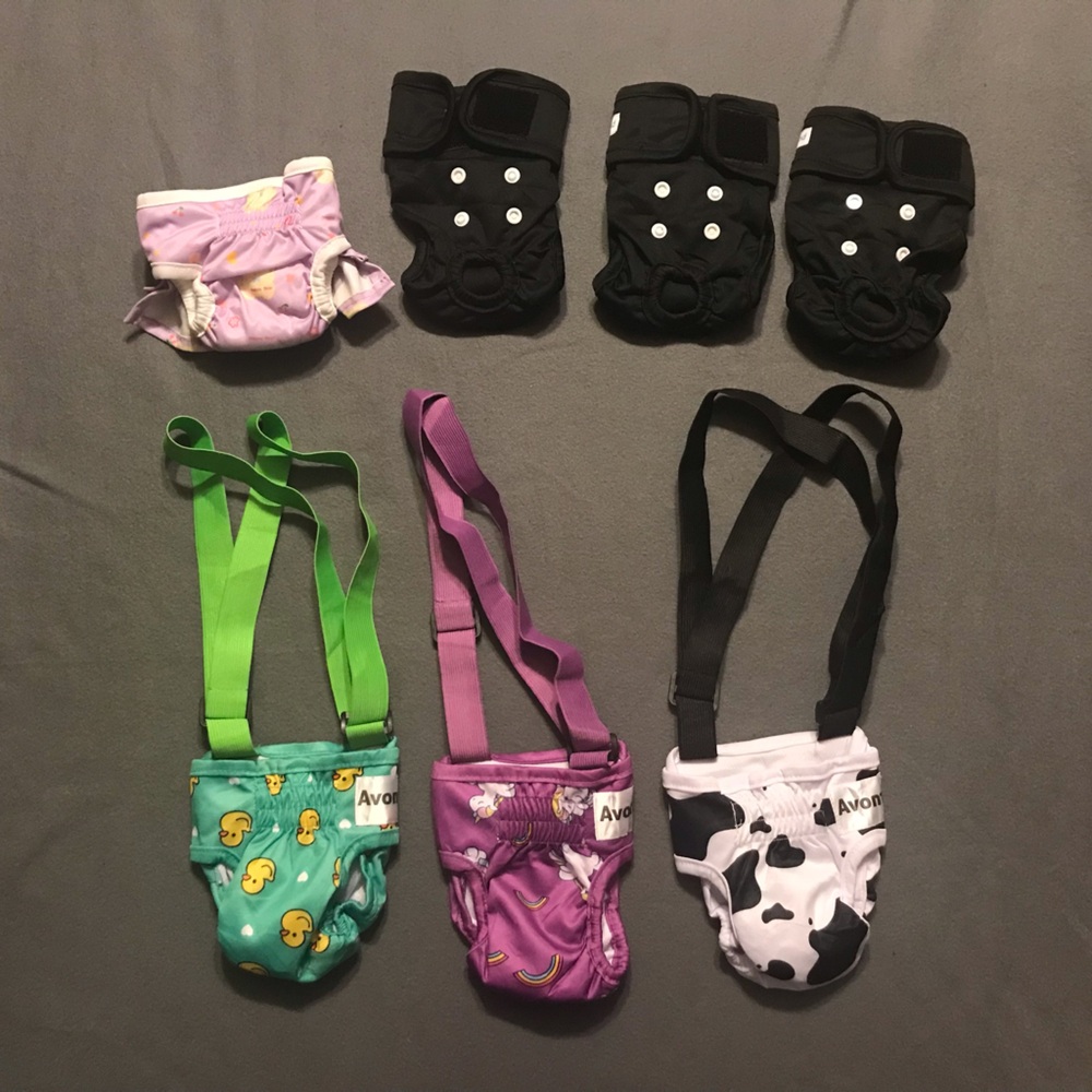 NEW Bundle of 7 Female Dog Diapers